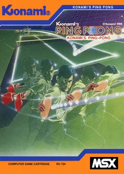 Box art for Konami's Ping Pong